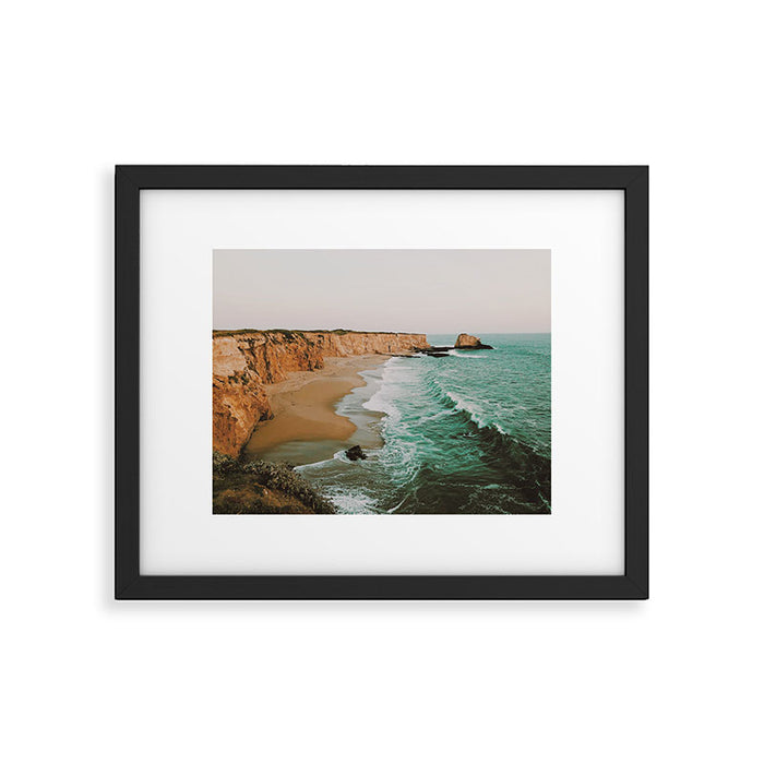 california coast x - santa cruz Framed Art Print Gallery Image 1