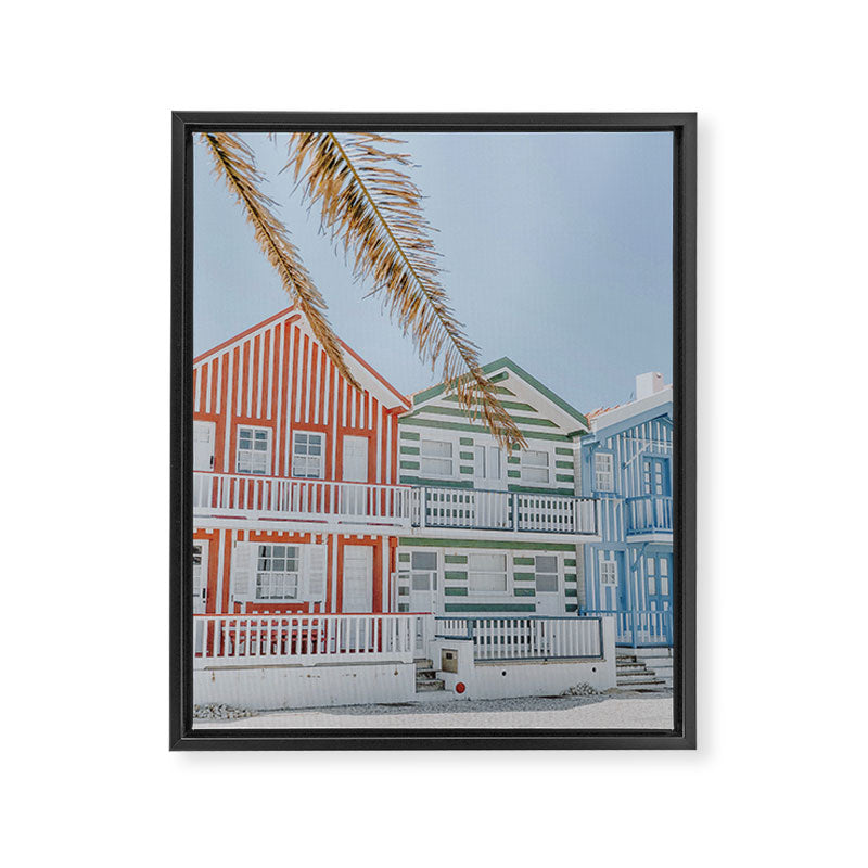 costa nova beach ii  - portugal Framed Canvas Print Gallery Image 6