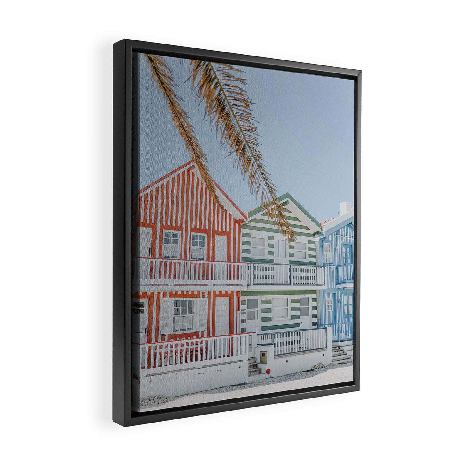 costa nova beach ii  - portugal Framed Canvas Print Gallery Image 2