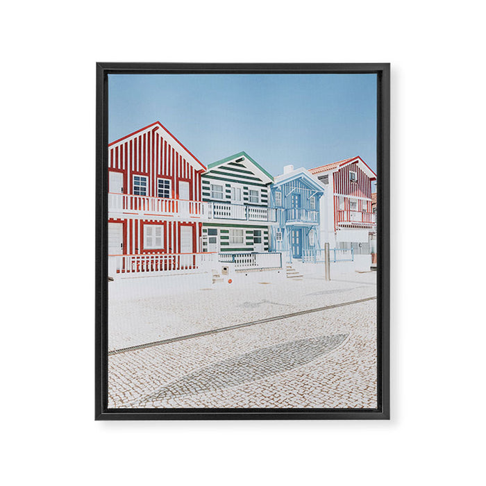 costa nova beach iii - portugal Framed Canvas Print Gallery Image 1