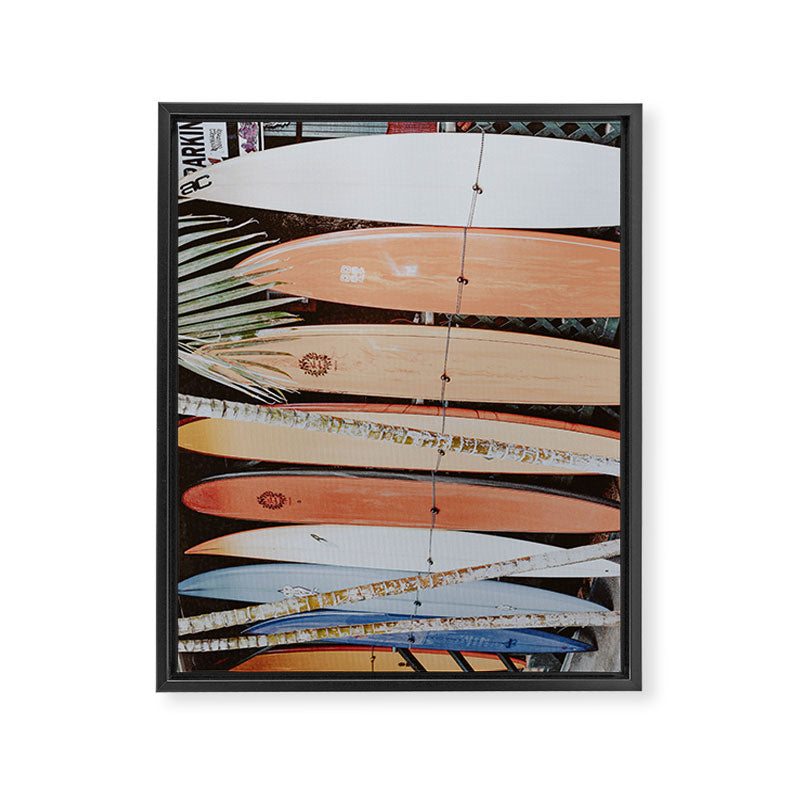 lets surf ii Framed Canvas Print Gallery Image 6