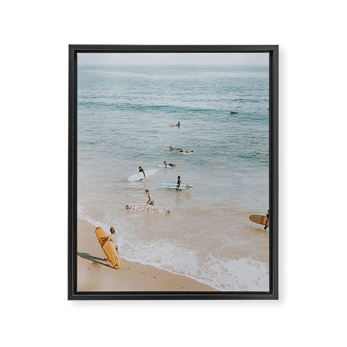 lets surf iii Framed Canvas Print Gallery Image 1