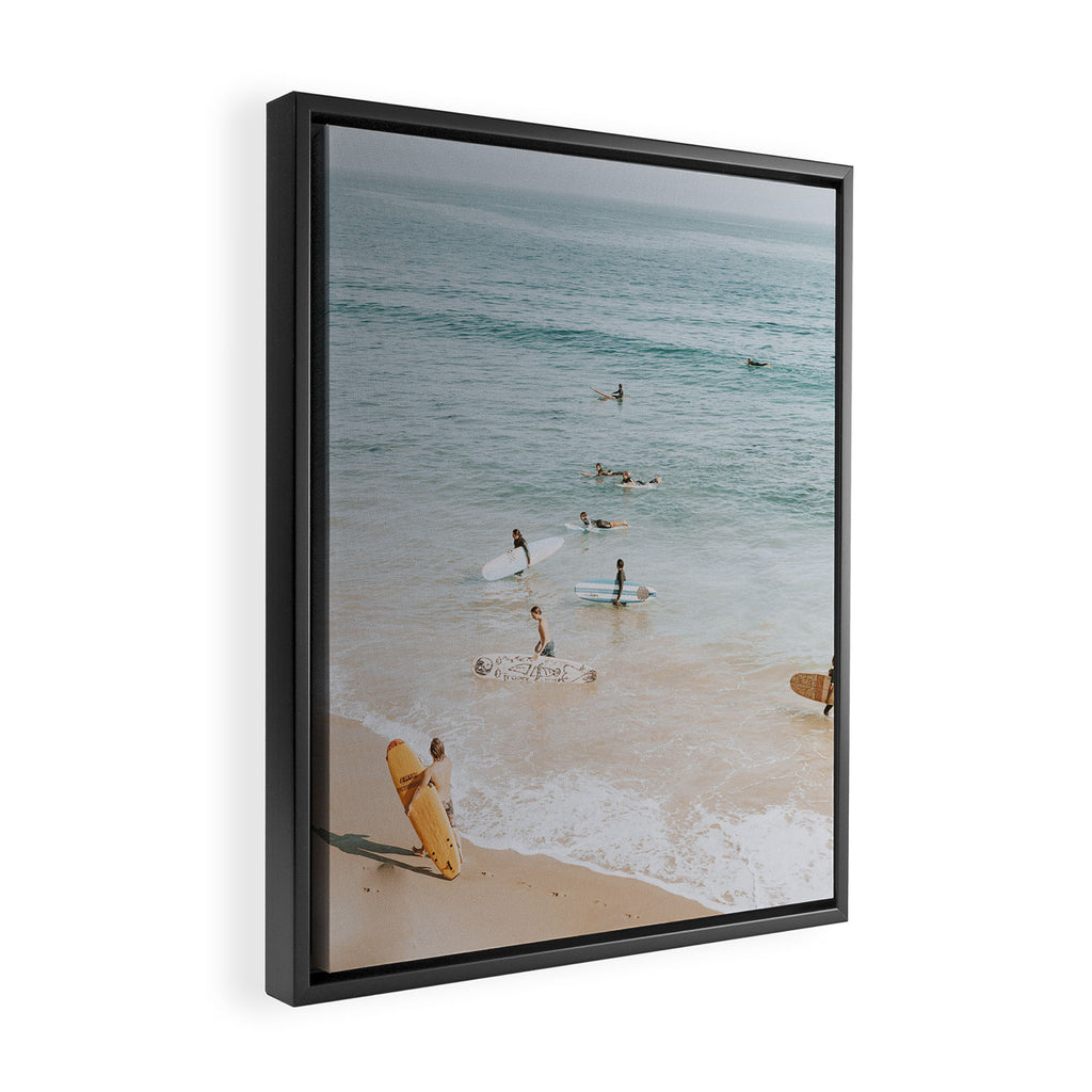 lets surf iii Framed Canvas Print Gallery Image 2