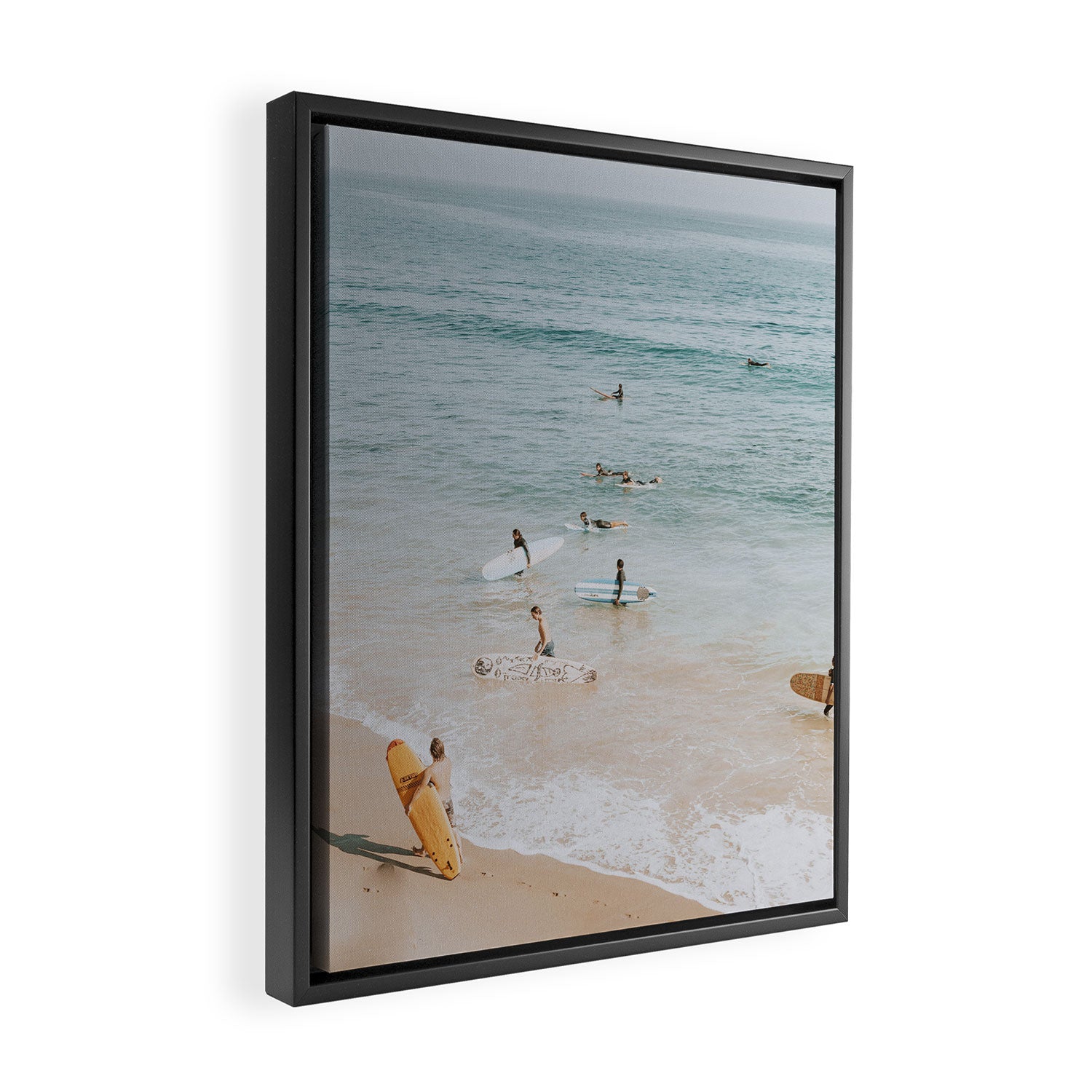 lets surf iii Framed Canvas Print Gallery Image 2