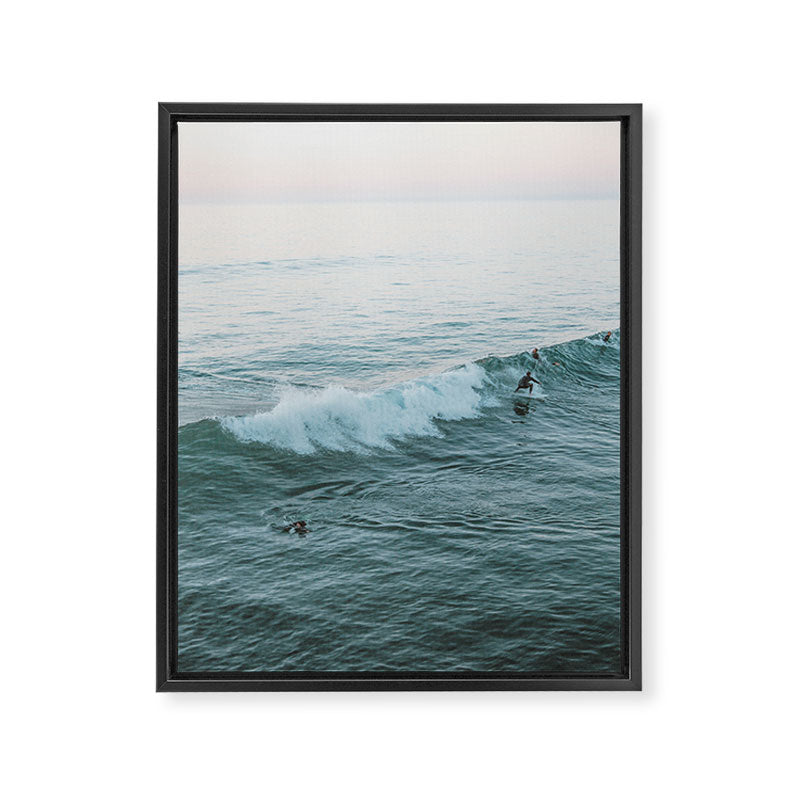 lets surf v Framed Canvas Print Gallery Image 3