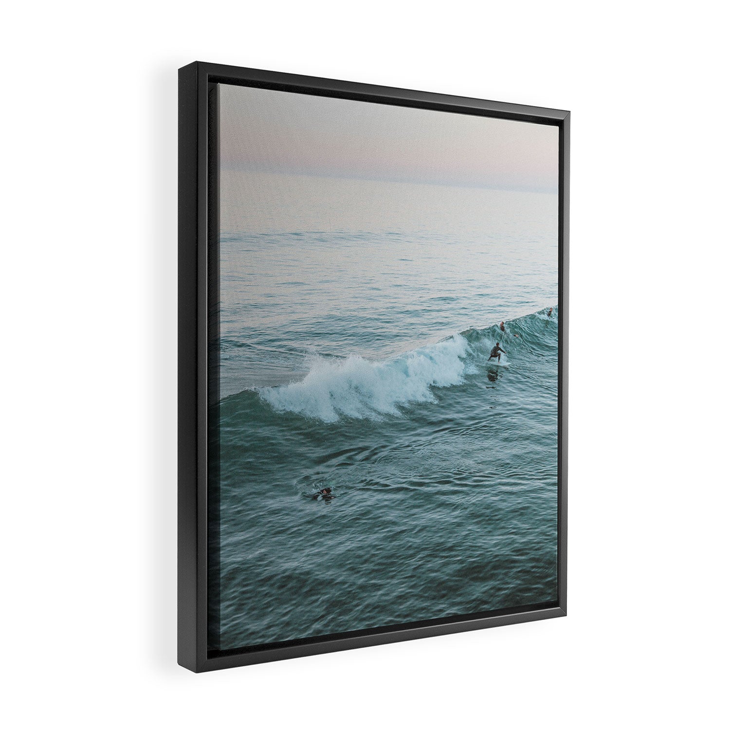 lets surf v Framed Canvas Print Gallery Image 2