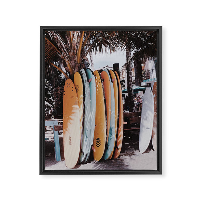 lets surf xxxvi - sayulita - mexico Framed Canvas Print Gallery Image 1