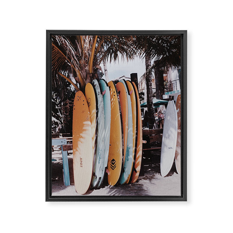 lets surf xxxvi - sayulita - mexico Framed Canvas Print Gallery Image 6