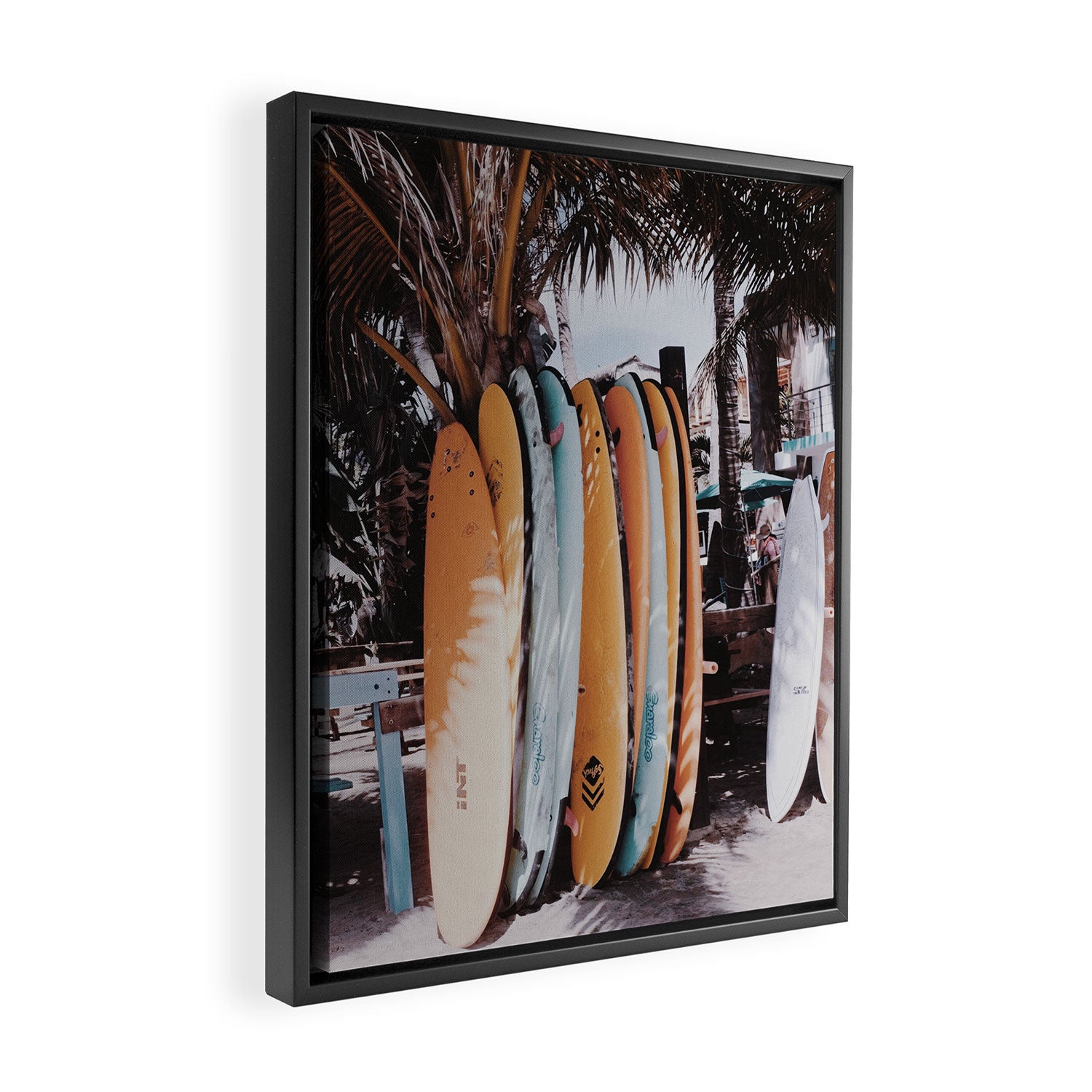 lets surf xxxvi - sayulita - mexico Framed Canvas Print Gallery Image 2