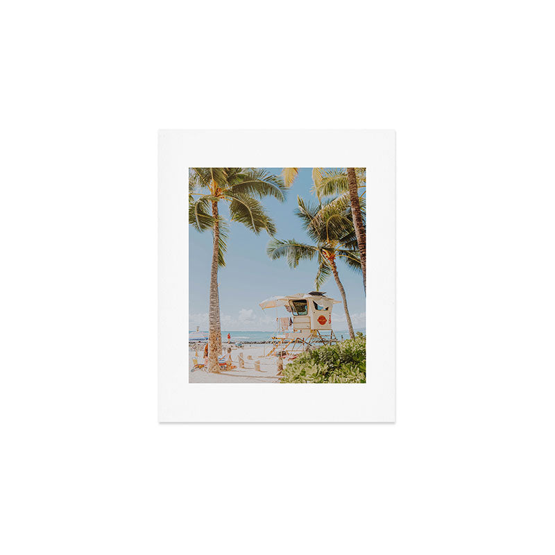 no lifeguard lxxiv / waikiki, hawaii Art Print Gallery Image 1