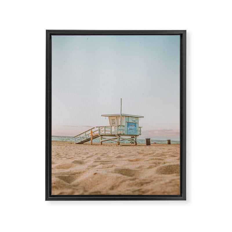 no lifeguard xiv / redondo beach, california Framed Canvas Print Gallery Image 6