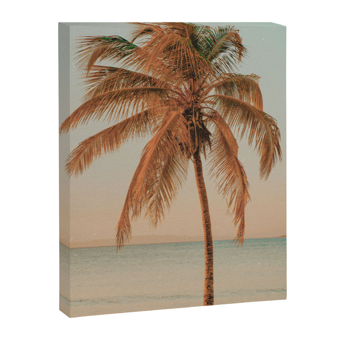 palm tree sunset ii Canvas Print Gallery Image 1