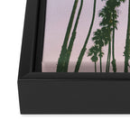 palm trees sunset iii Framed Canvas Print Gallery Image 3