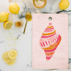 pink seashell Cutting Board Gallery Image 2