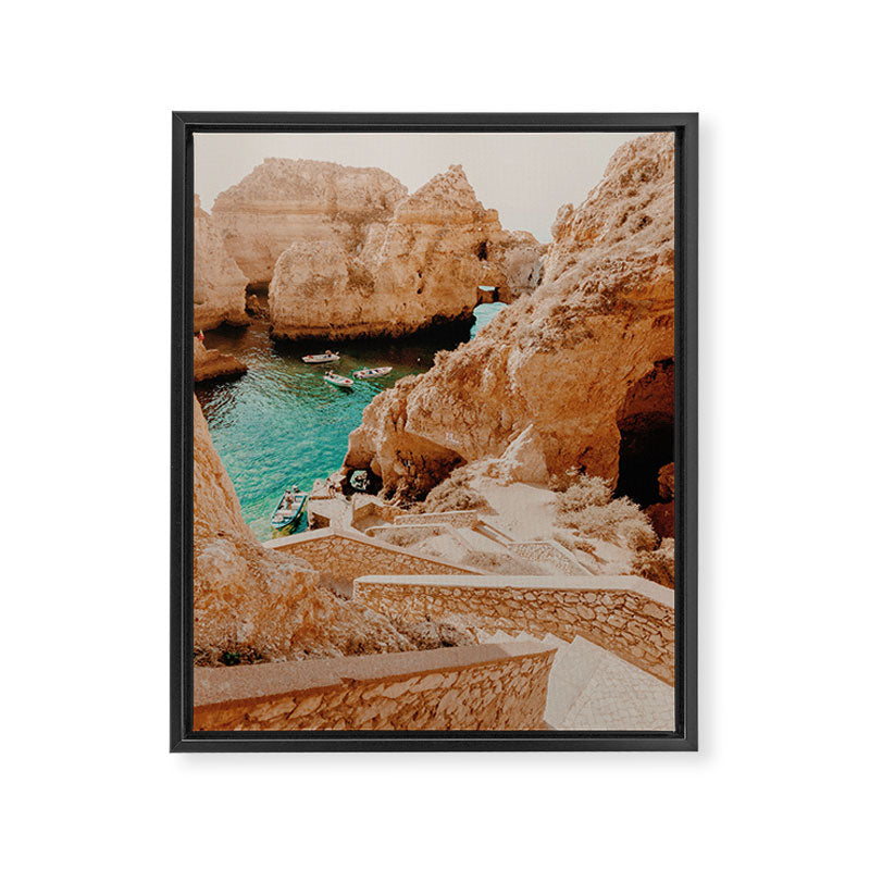 ponta da piedade - lagos, portugal Framed Canvas Print Gallery Image 6