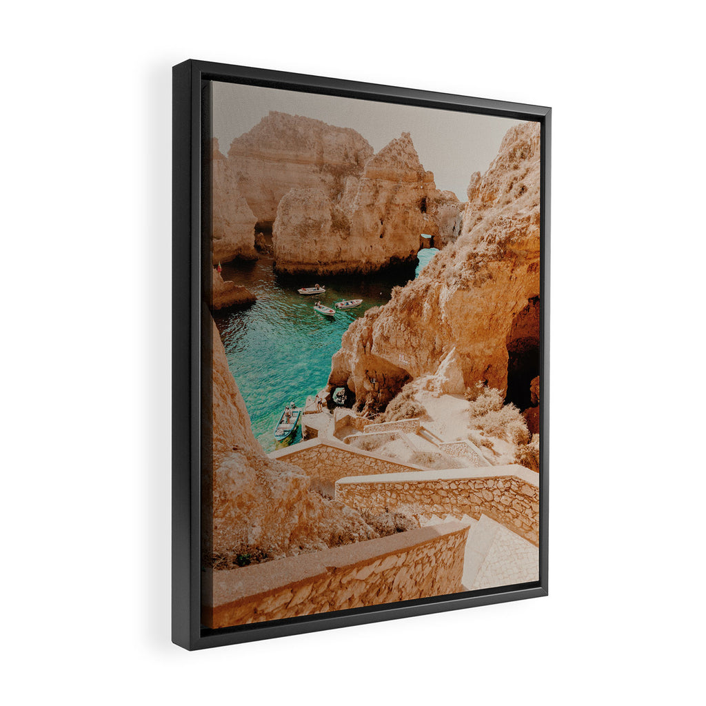 ponta da piedade - lagos, portugal Framed Canvas Print Gallery Image 2