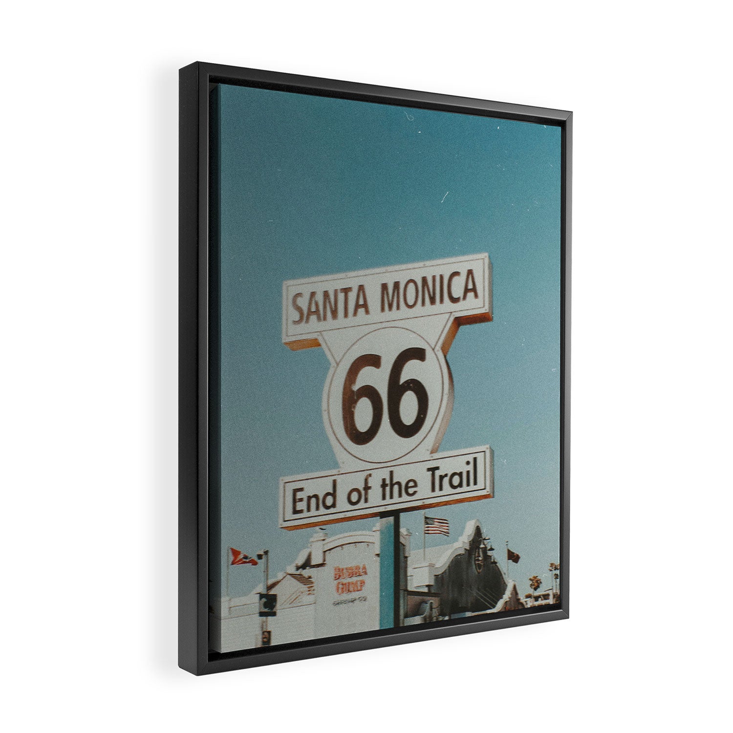santa monica ii - california Framed Canvas Print Gallery Image 2