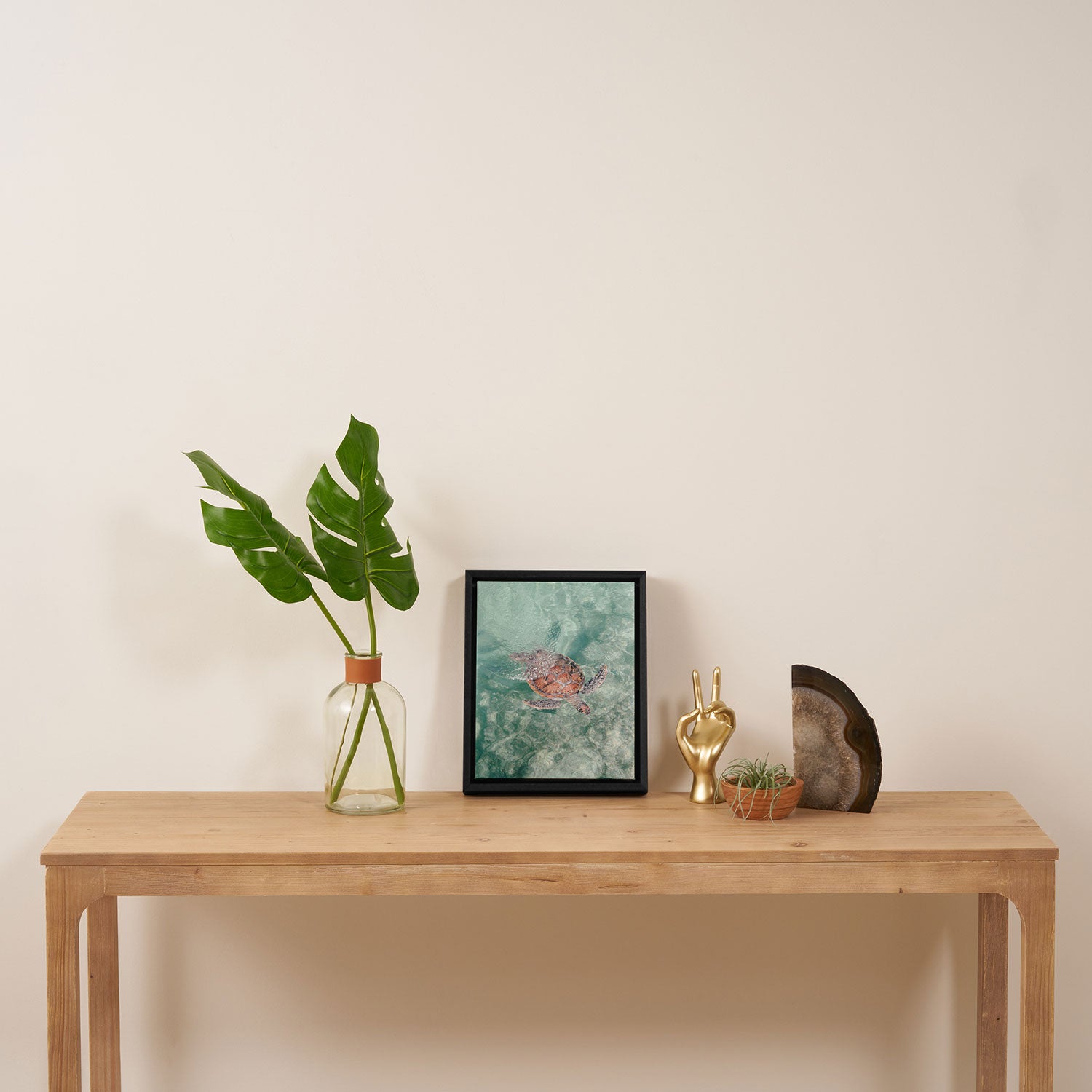sea turtle iv - reunion island Framed Canvas Print Gallery Image 4