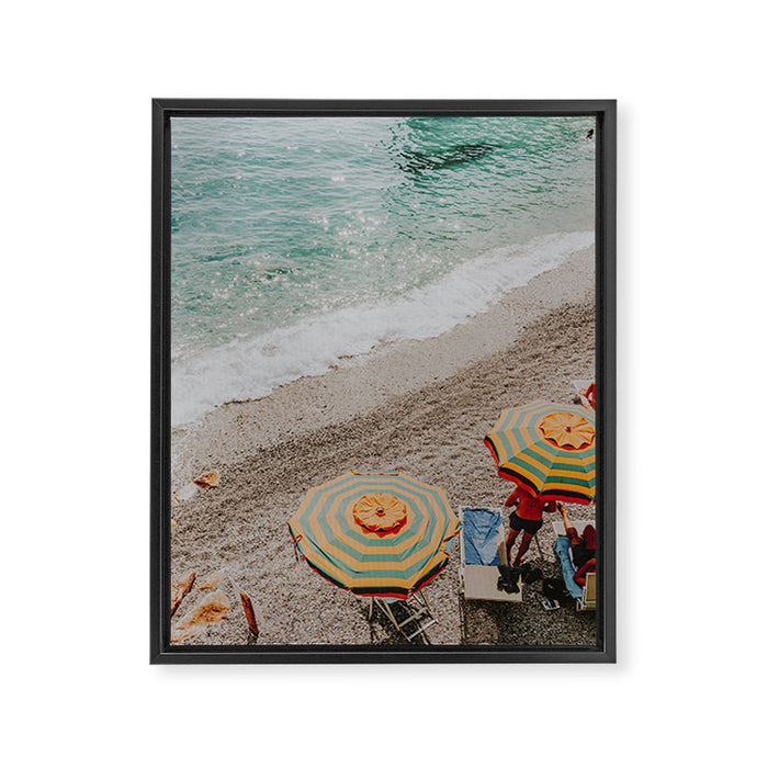 summer beach cxii Framed Canvas Print Gallery Image 1