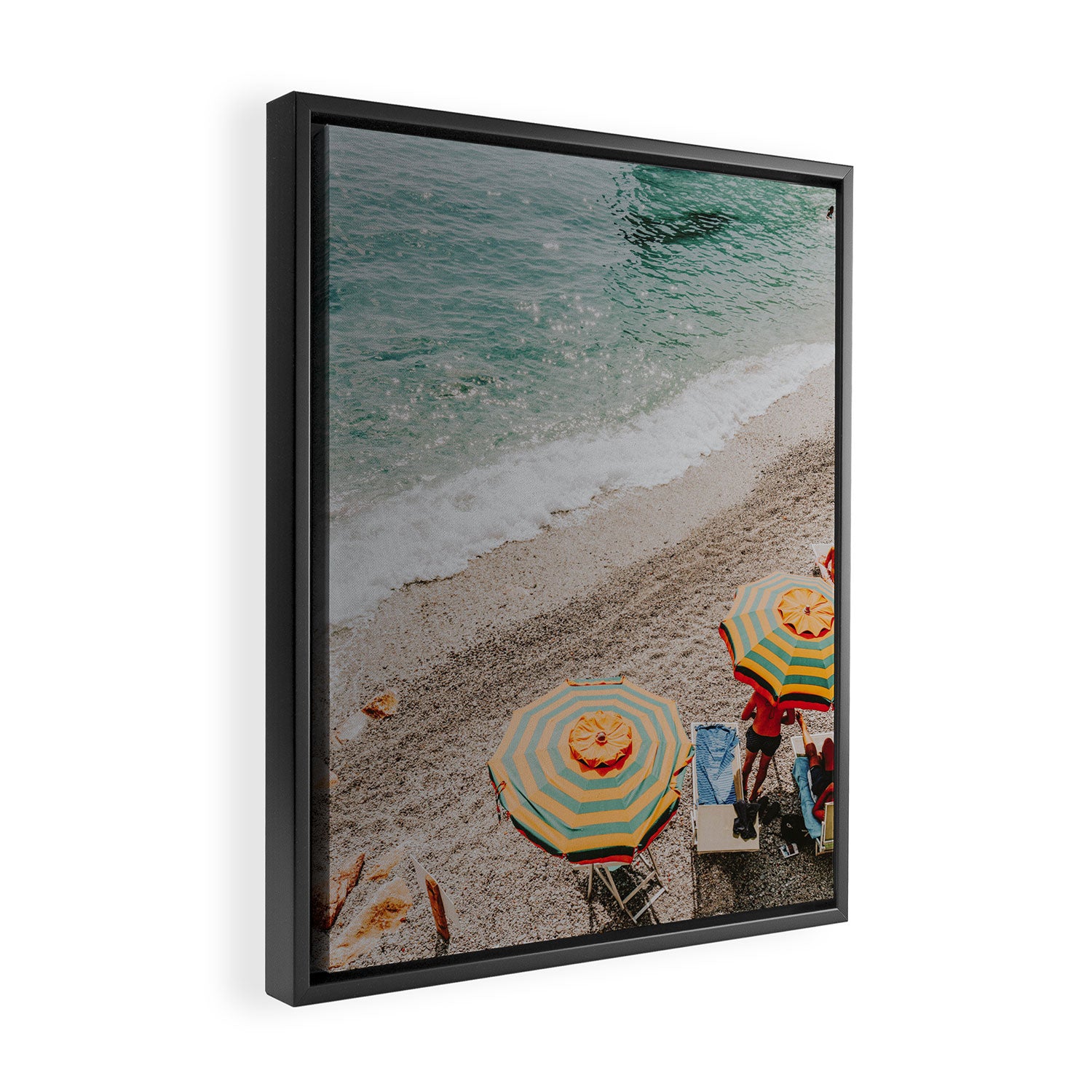 summer beach cxii Framed Canvas Print Gallery Image 2