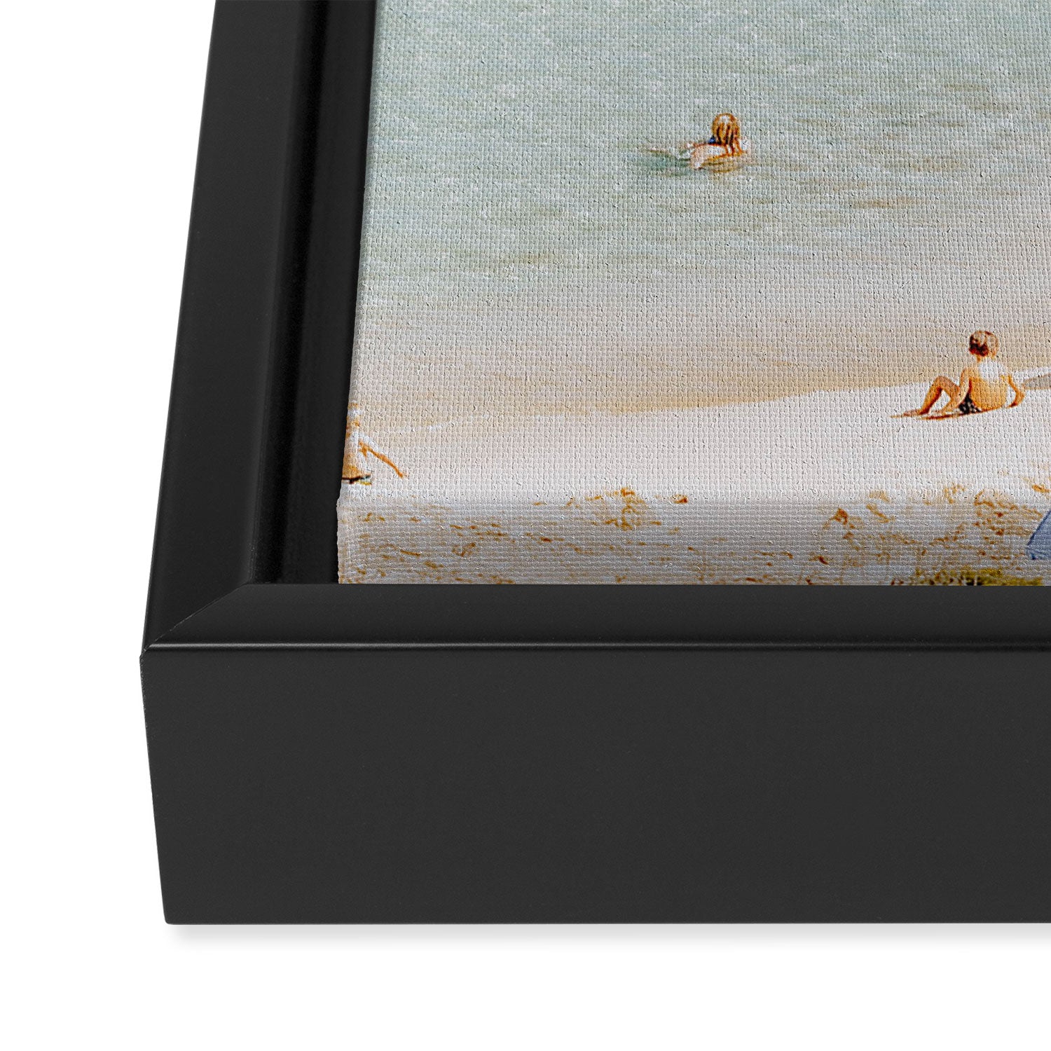summer beach cxlii - spain Framed Canvas Print Gallery Image 3