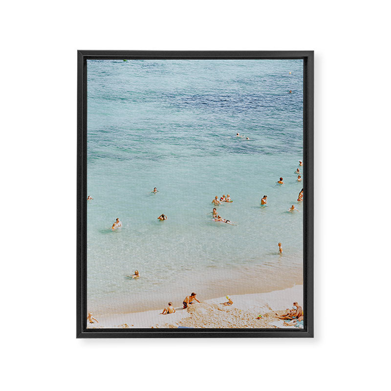summer beach cxlii - spain Framed Canvas Print Gallery Image 6