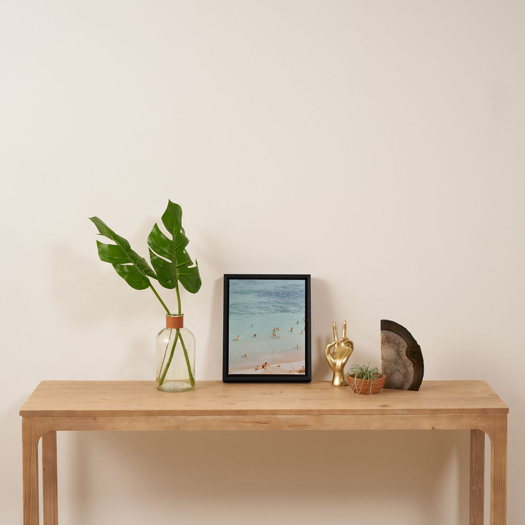 summer beach cxlii - spain Framed Canvas Print Gallery Image 4