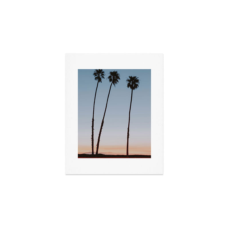 three palm trees iv / santa barbara, california Art Print Gallery Image 1