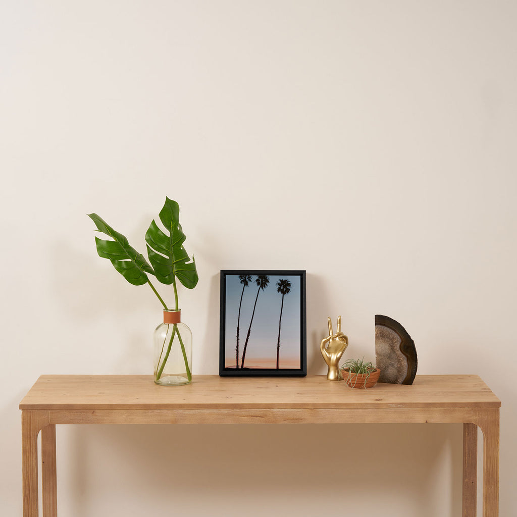 three palm trees iv / santa barbara, california Framed Canvas Print Gallery Image 4