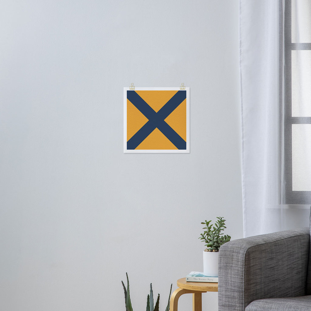 NAUTICAL Boat Flag "5" Art Print Gallery Image 3