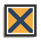 NAUTICAL Boat Flag "5" Framed Art Print Gallery Image 1