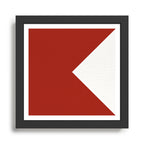 NAUTICAL Boat Flag "B" Framed Art Print Gallery Image 1