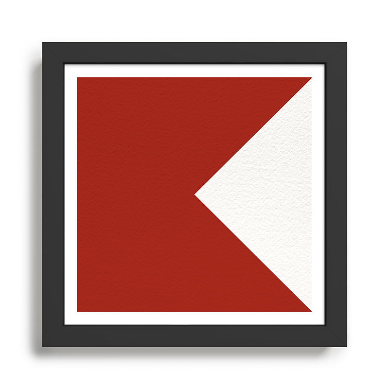 NAUTICAL Boat Flag "B" Framed Art Print Gallery Image 1