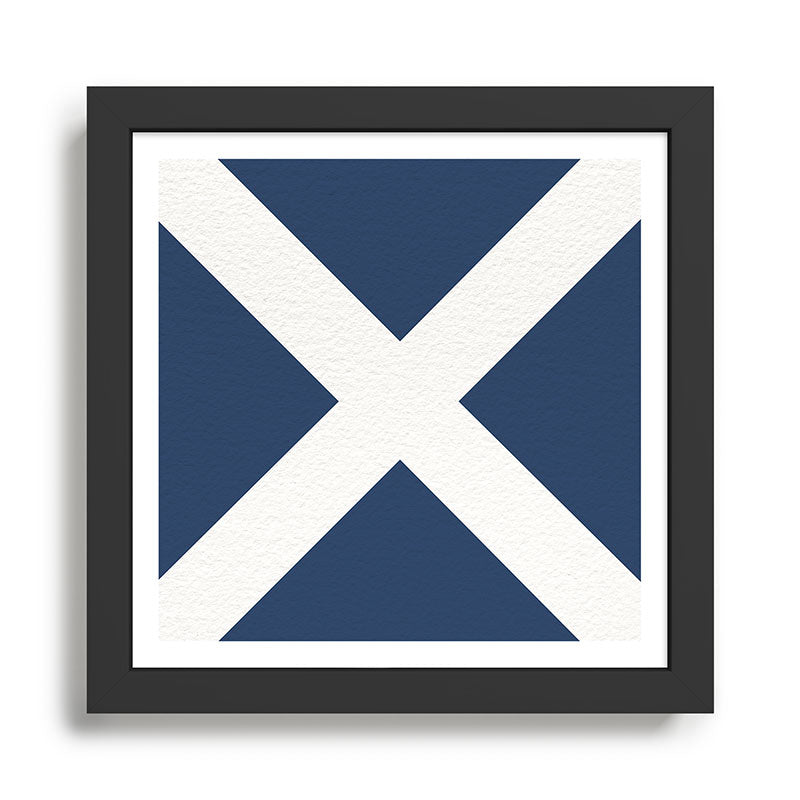 NAUTICAL Boat Flag "M" Framed Art Print Gallery Image 1