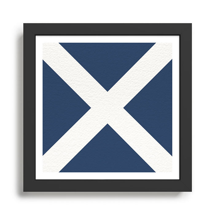 NAUTICAL Boat Flag "M" Framed Art Print Gallery Image 1
