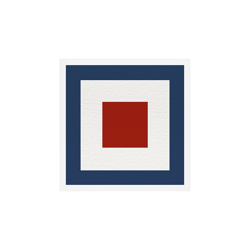 NAUTICAL Boat Flag "W" Art Print Gallery Image 1