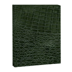 Green faux leather pattern Canvas Print Gallery Image 8
