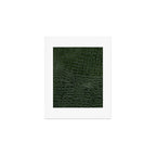 Green faux leather pattern Art Print Gallery Image 1