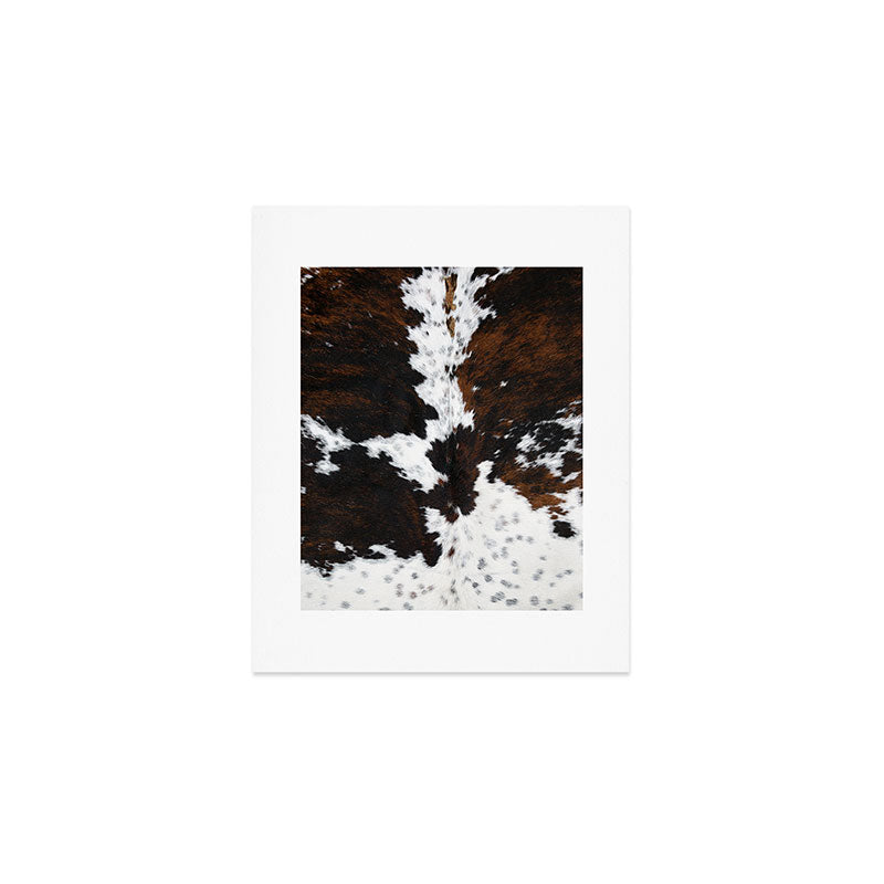 Modern cow hide animal print Art Print