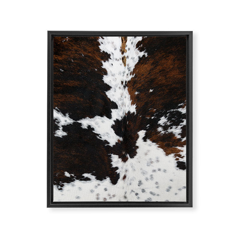 Modern cow hide animal print Framed Canvas Print Gallery Image 8