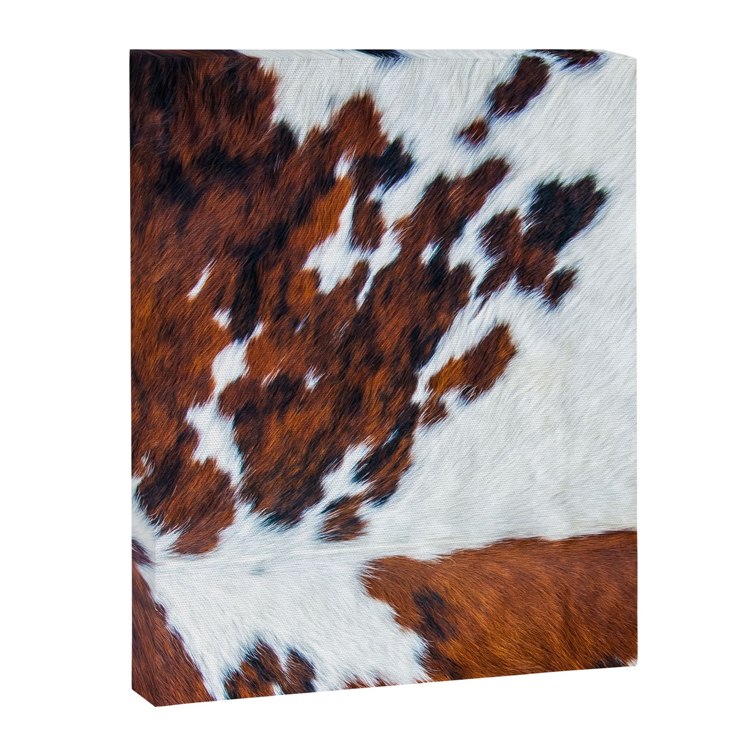 Rustic cow faux fur, cowhide Canvas Print Gallery Image 3