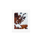 Rustic cow faux fur, cowhide Art Print Gallery Image 1