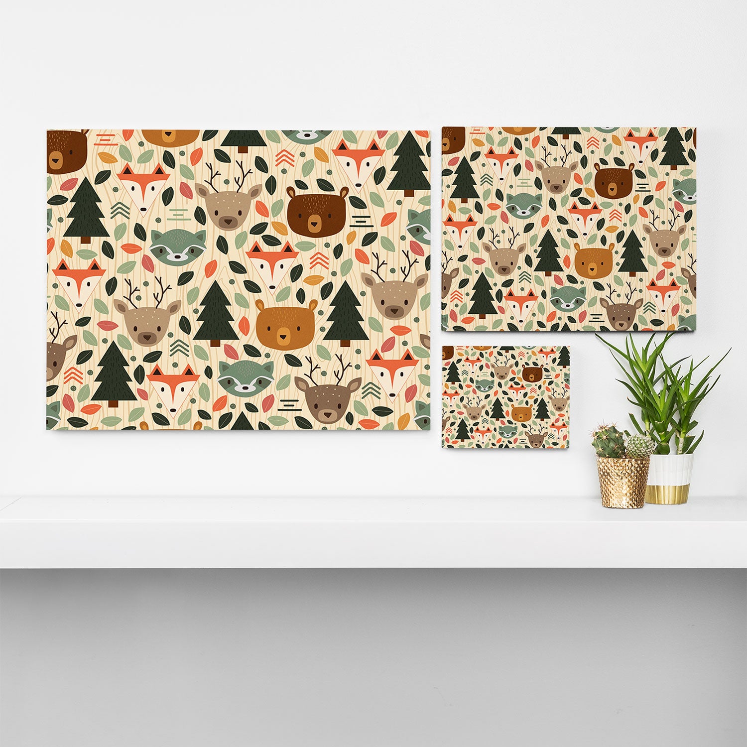 Woodland Creatures Canvas Print Gallery Image 3