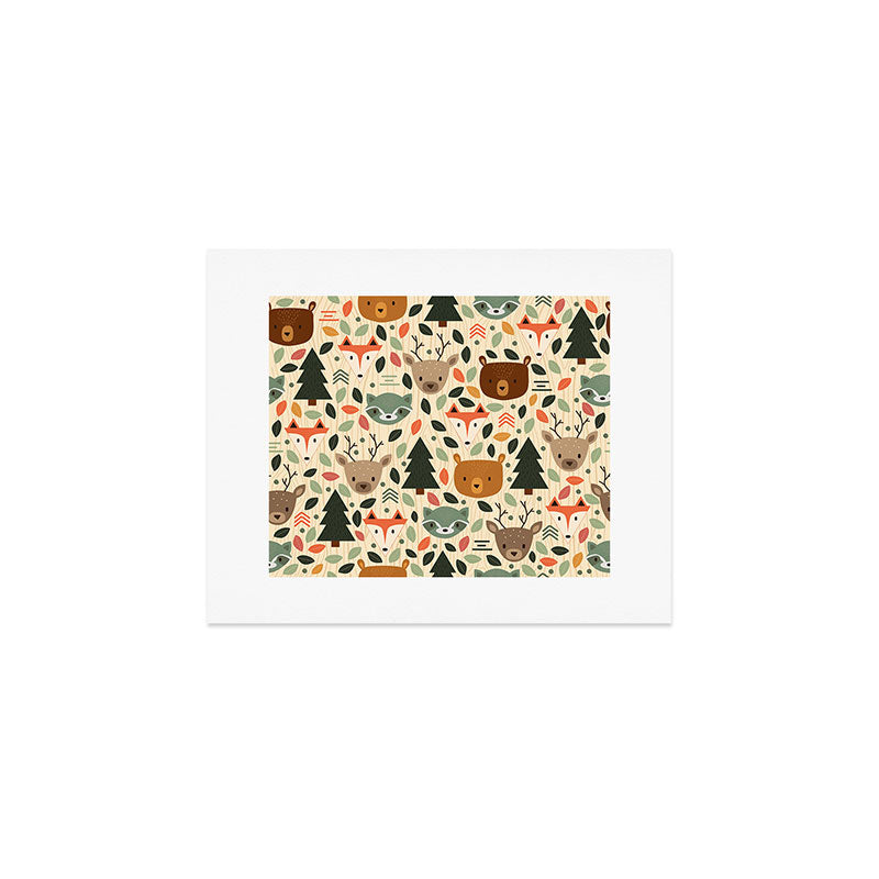Woodland Creatures Art Print Gallery Image 1