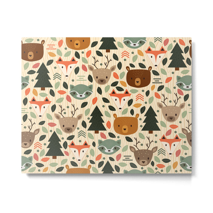 Woodland Creatures Metal Print Gallery Image 1