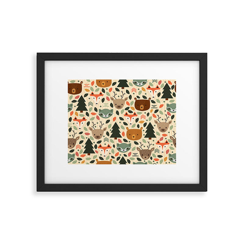 Woodland Creatures Framed Art Print Gallery Image 6