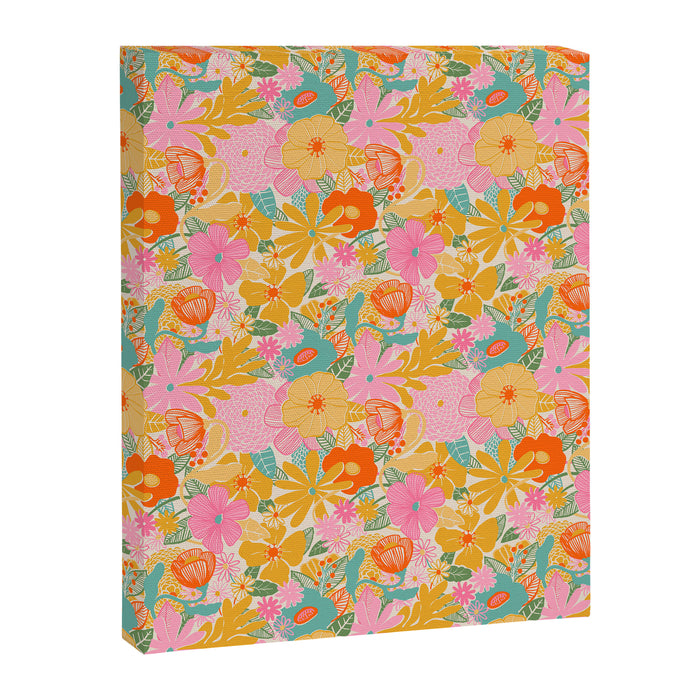 60's Retro Floral Canvas Print Gallery Image 1