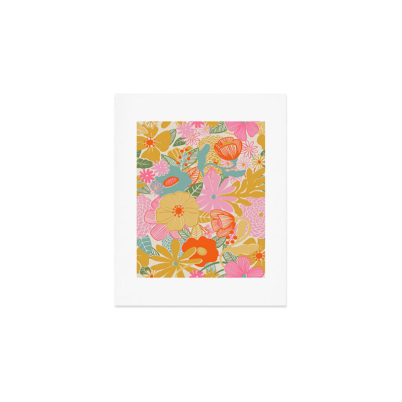 60's Retro Floral Art Print Gallery Image 1