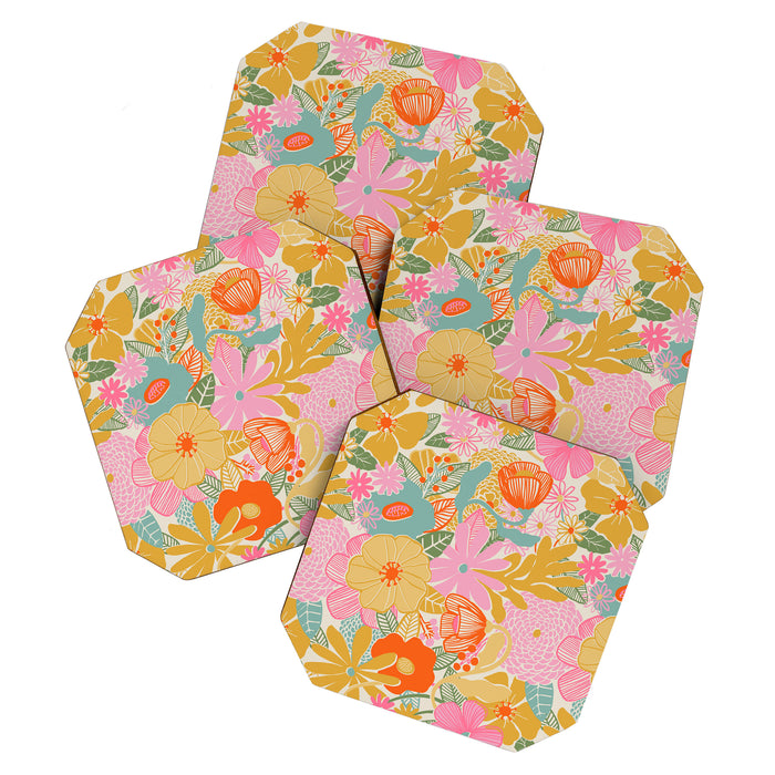 60's Retro Floral Coaster Gallery Image 1