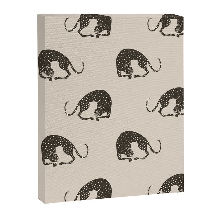 Blockprint Cheetah Canvas Print Gallery Image 1
